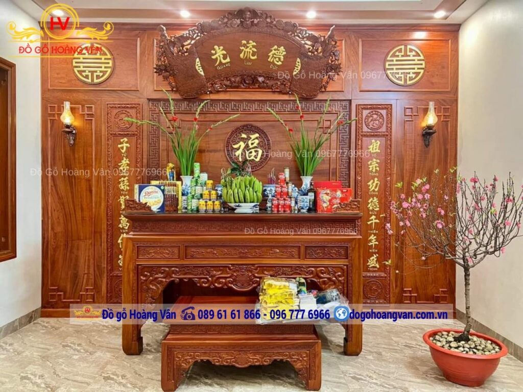 tư vấn, thiết kế combo phòng thờ đẹp