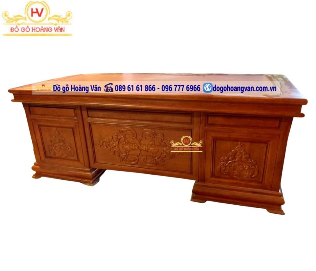 bàn giám đốc bằng gỗ gõ