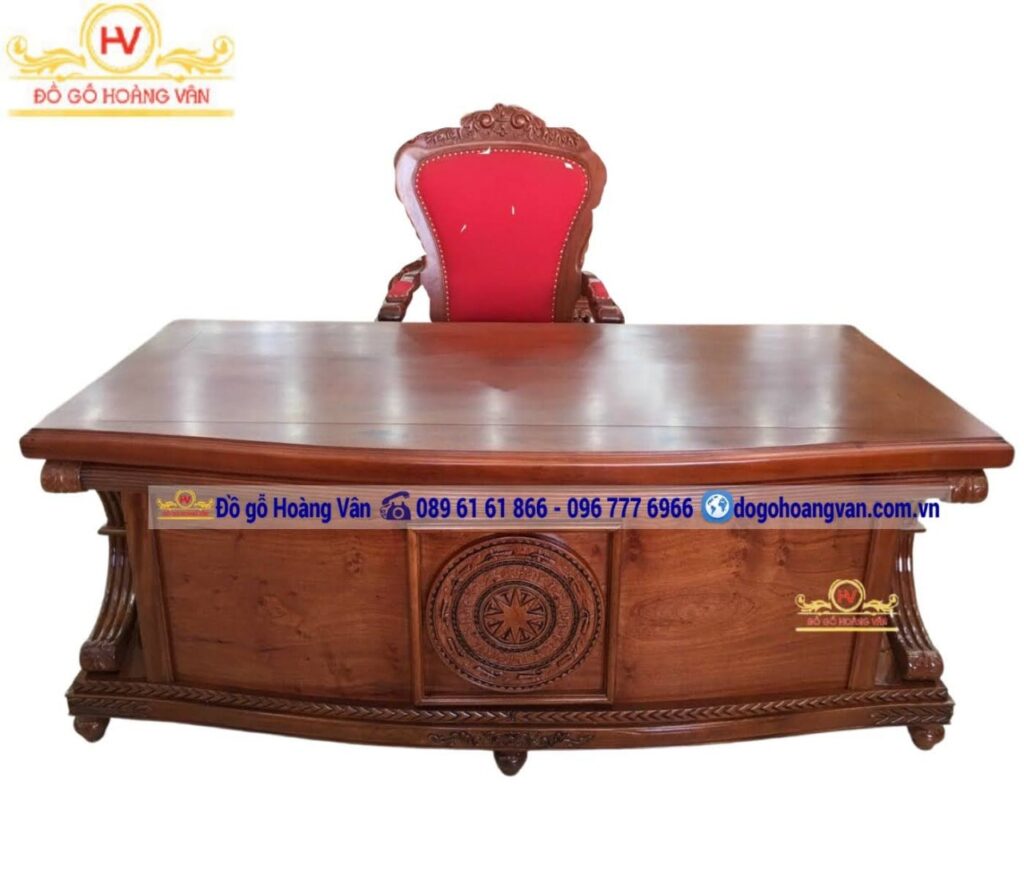 bàn làm việc trạm trống đồng