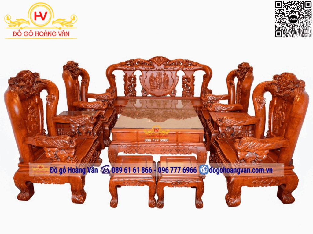 mẫu bàn ghế gỗ phòng khách hiện đại