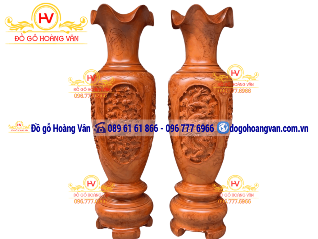 mẫu lộc bình gỗ tự nhiên đẹp