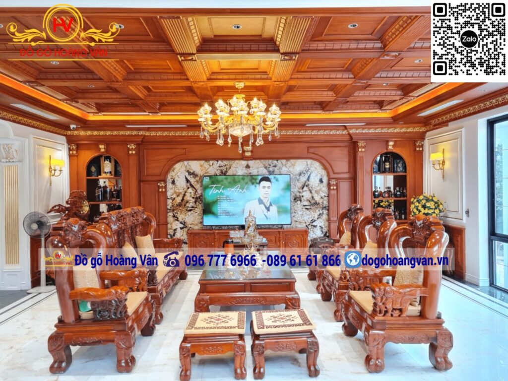 combo nội thất bằng gỗ gõ