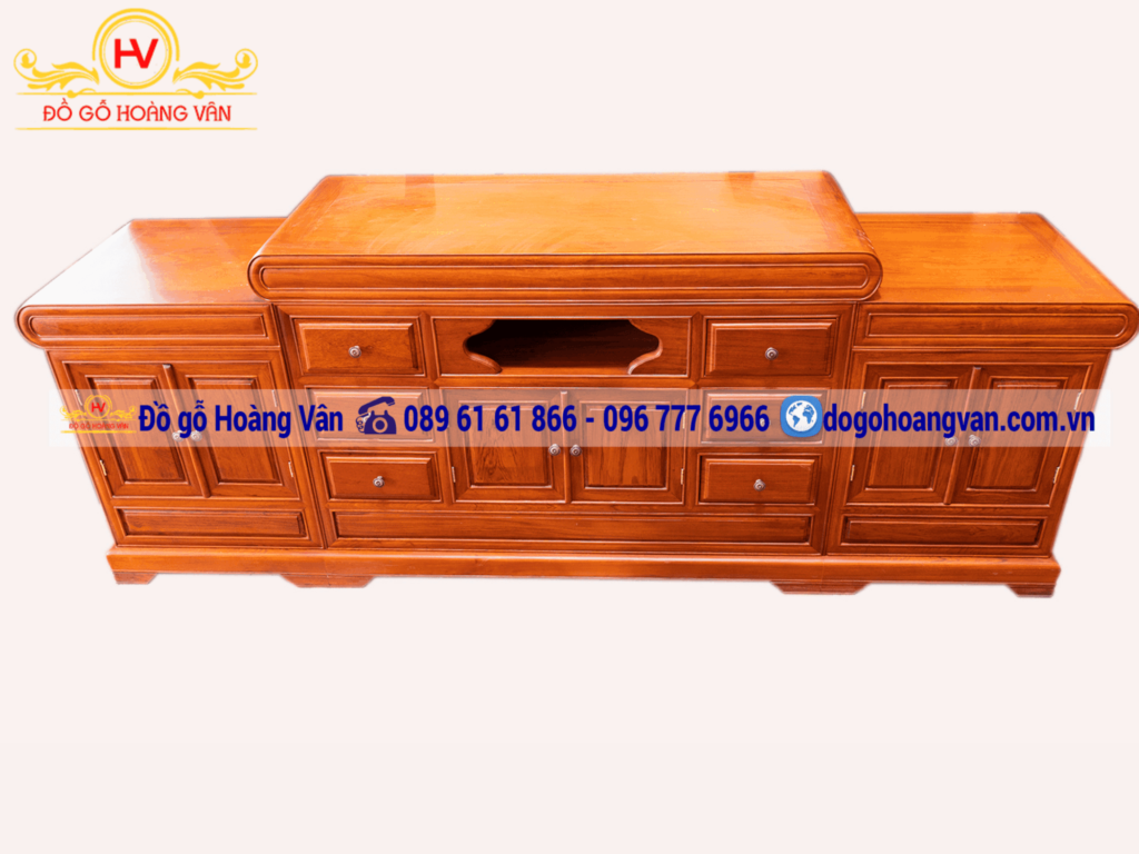 5 Mẫu kệ tivi gỗ đẹp phòng khách không thể bỏ qua
