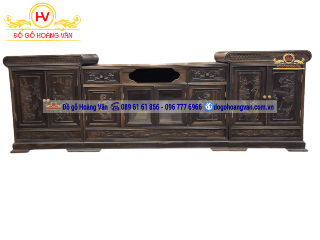 kệ tivi 3 cục bằng gỗ tự nhiên