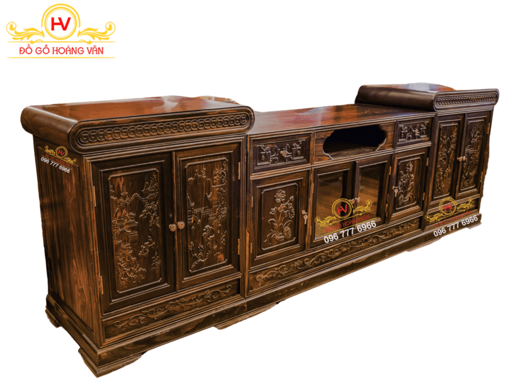 kệ tivi 3 cục bằng gỗ tự nhiên