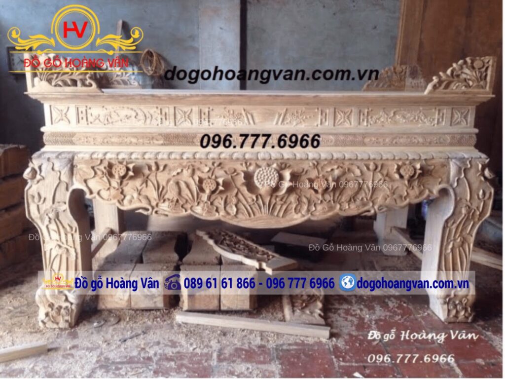 sập thờ nên dùng gỗ gì