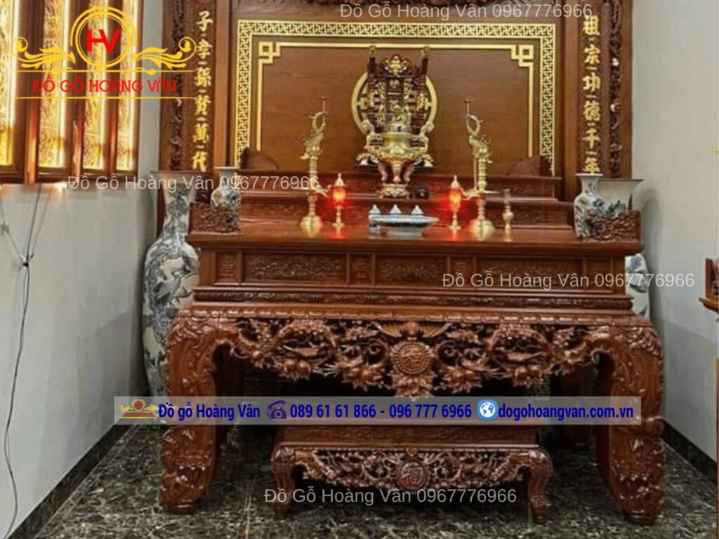 sập thờ nên dùng gỗ gì