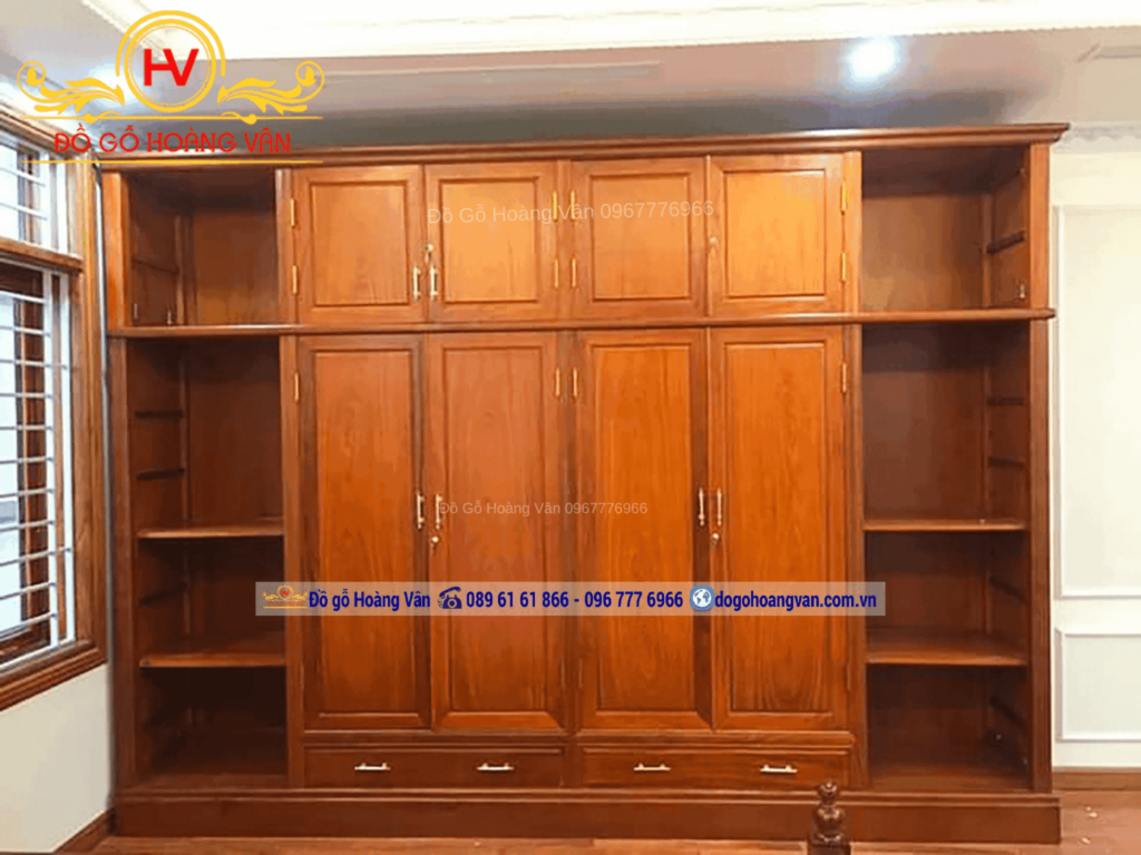 tủ áo gỗ gõ đẹp sang trọng