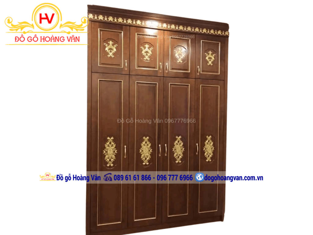 tủ áo gỗ gõ đẹp sang trọng