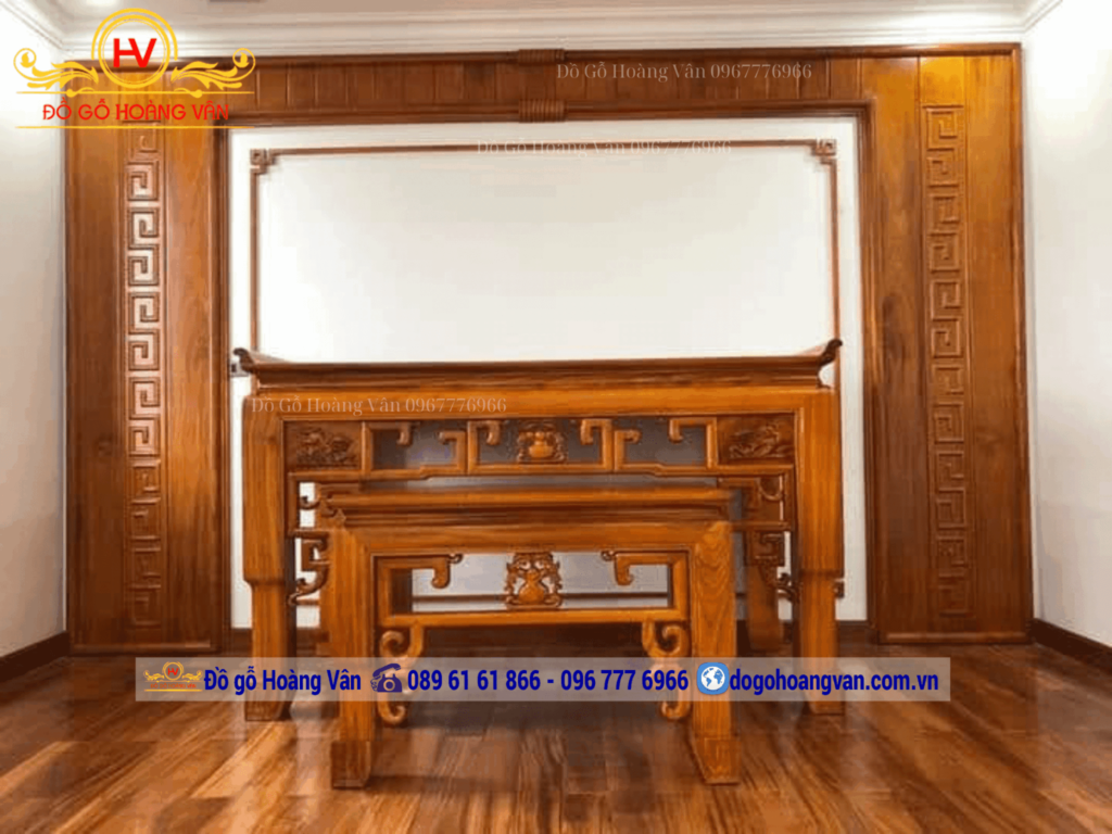 Cách chọn bàn thờ gỗ tự nhiên phù hợp mang lại tài lộc và bình an