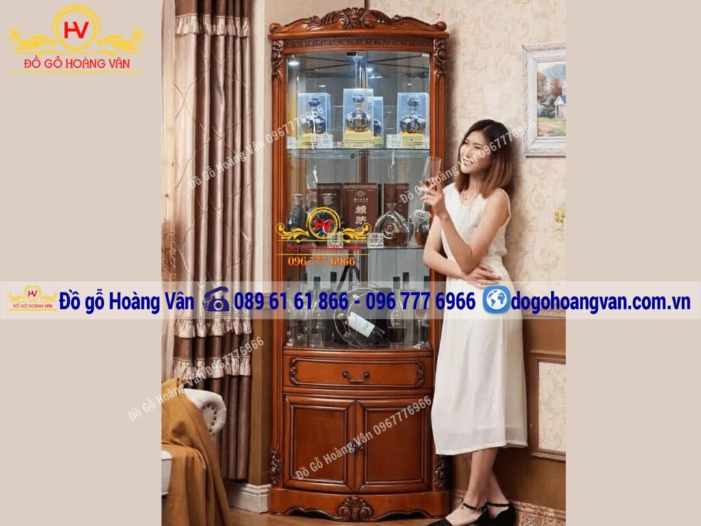 Kinh nghiệm chọn tủ rượu gỗ tự nhiên theo phong cách nội thất của bạn