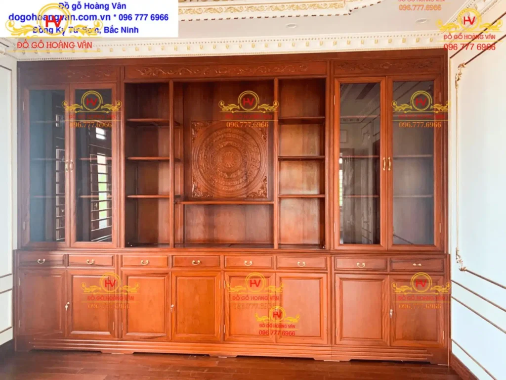 tủ rượu kết hợp tủ trang trí